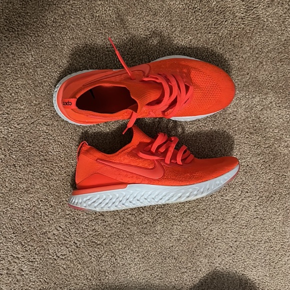 Nike Epic React Flyknit (Sz. 13) - Red/Red - Like New - Picture 2 of 3